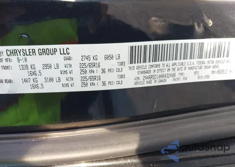 2010 Chrysler Town & Country Touring from USA, damaged, VIN 2A4RR5D10AR432408